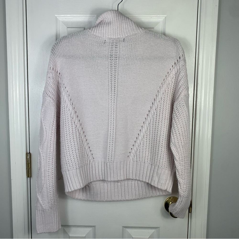 Skull Cashmere Lyndsey Cable Knit Half Zip Sweater Size Small - Picture 2 of 4